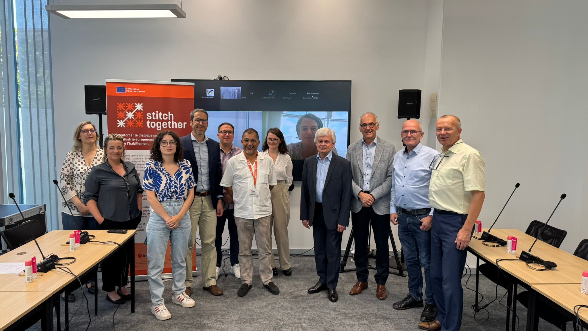 Group photo of the Stitch Together seminar in Paris